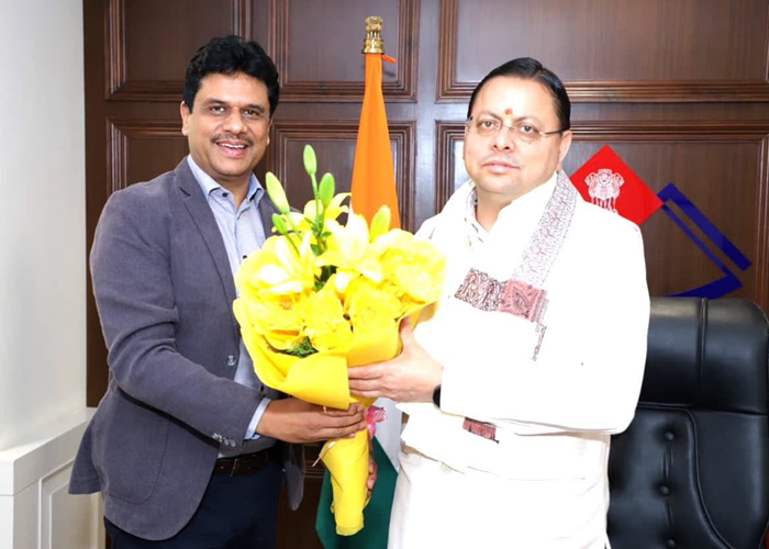 NHPC CMD calls on Uttarakhand CM